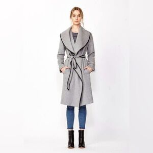 Vince wool tie front drape lightweight jacket size S